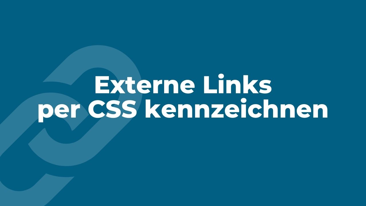 Externe Links per CSS kennzeichnen