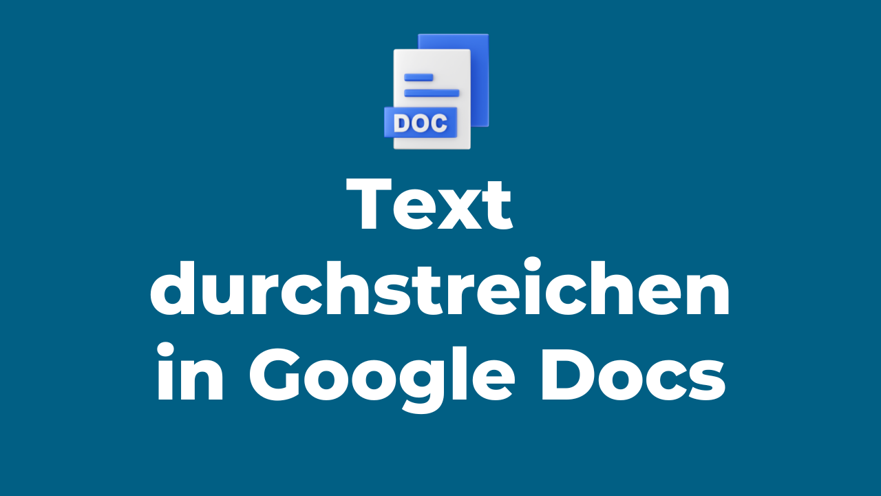 Text durchstreichen in Google Docs