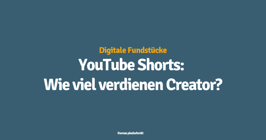 YouTube Shorts Wie viel verdienen Creator